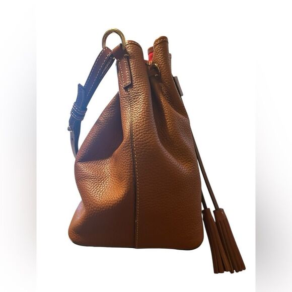 Dooney & Bourke Brown Leather Bucket Bag - Picture 8 of 16